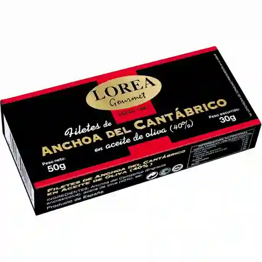Lorea Gourmet Filete de Anchoa del Cantábrico en Aceite de Oliva