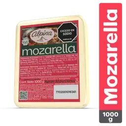 Queso Mozarella Alpina Bloque 1000 g
