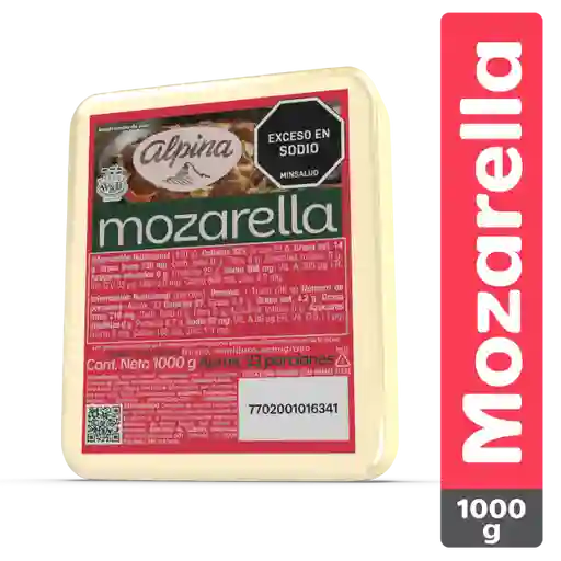 Queso Mozarella Alpina Bloque 1000 g