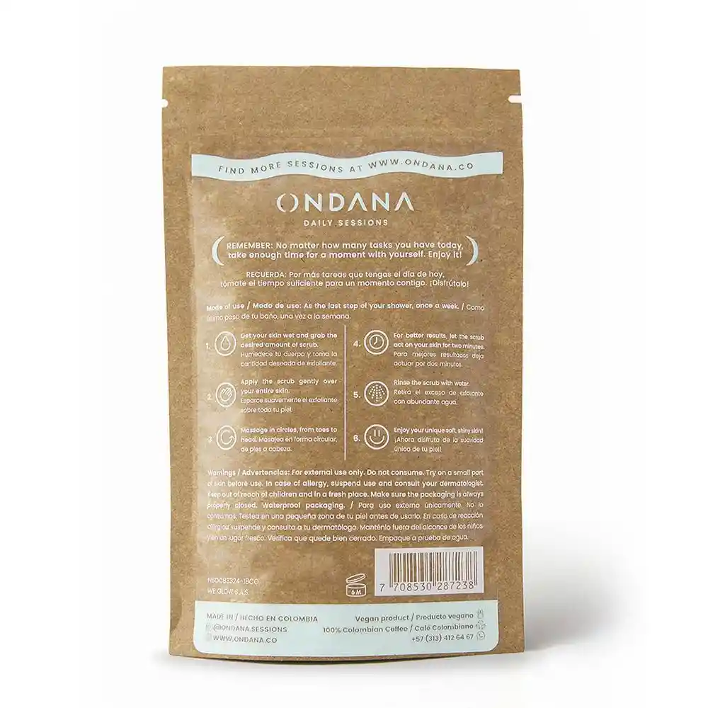 Exfoliante Cafe Menta Ondana Daily Sessions