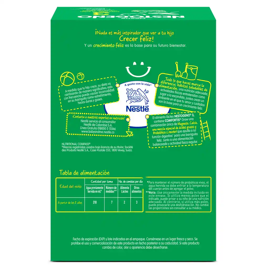 Alimento lácteo NESTOGENO Etapa 3 x 1400g