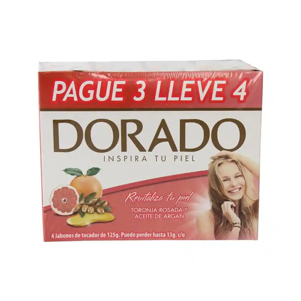 Dorado Jabón de Tocador Toronja Rosada y Aceite de Argán en Barra