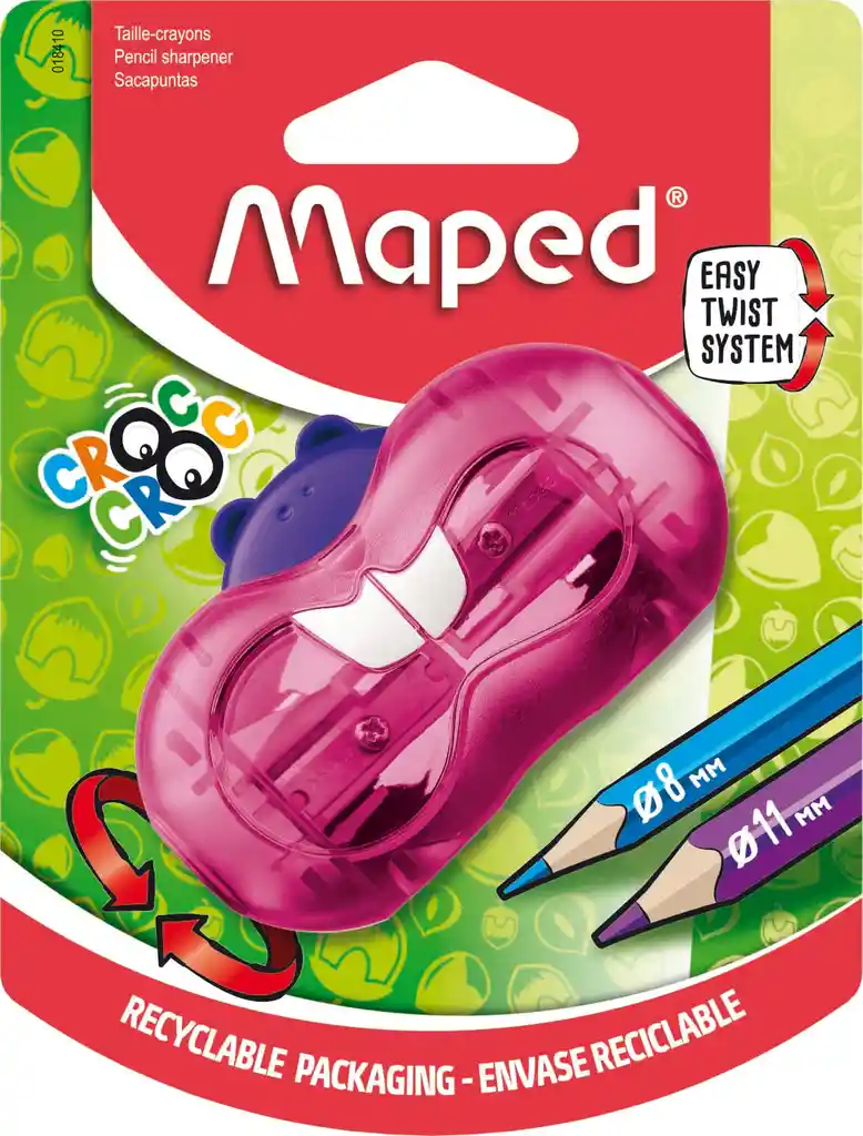 Maped Sacapuntas Croc Croc Doble Orificio