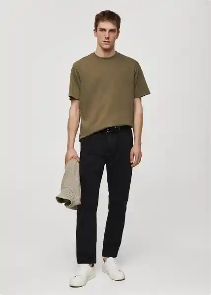 Camiseta Sugar Khaki Talla L Hombre Mango