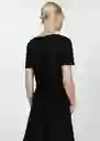 Camiseta Chalapi Negro Talla 18 Mujer Mango