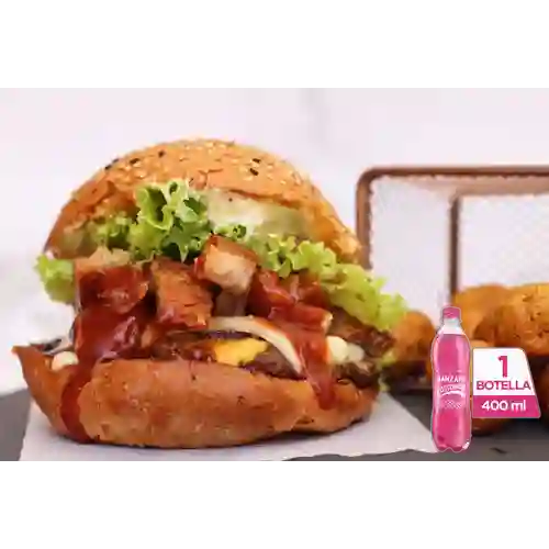 Combo hamburguesa todo terreno + manzana