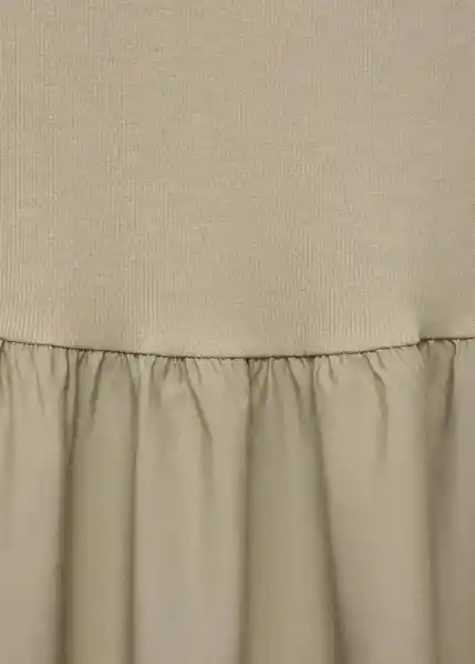 Vestido Valvi Khaki Talla XS Mujer Mango