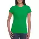 Gildan Camiseta Entallada Verde Irlandés Talla S