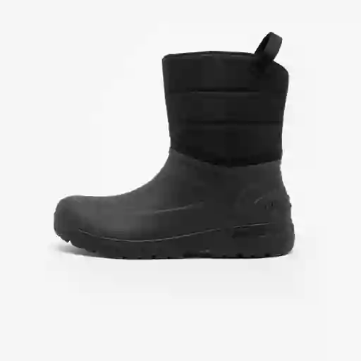 Botas de Nieve Cálidas Impermeables de Hombre Para Senderismo Nh100 Mid Negro