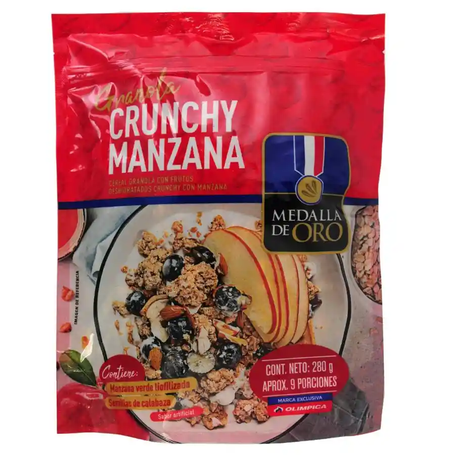 Granola Medalla de Oro Crunchy Manzana