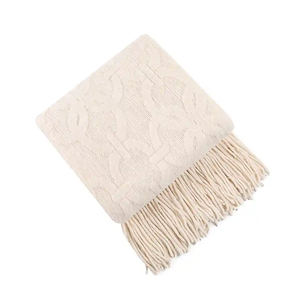 Manta Piecera Acrílico Blanco Krea