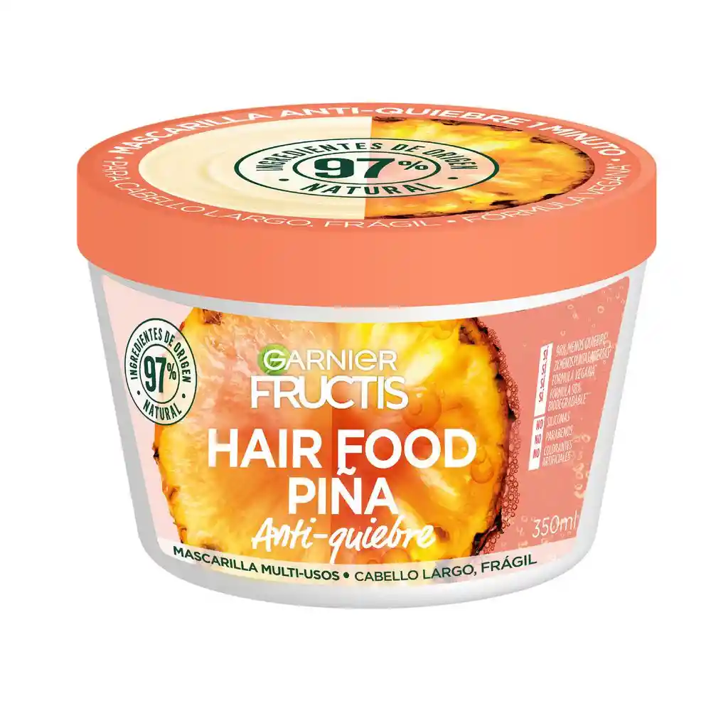 Tratamiento Capilar Hair Food Garnier Piña Anti-Quiebre 350 mL