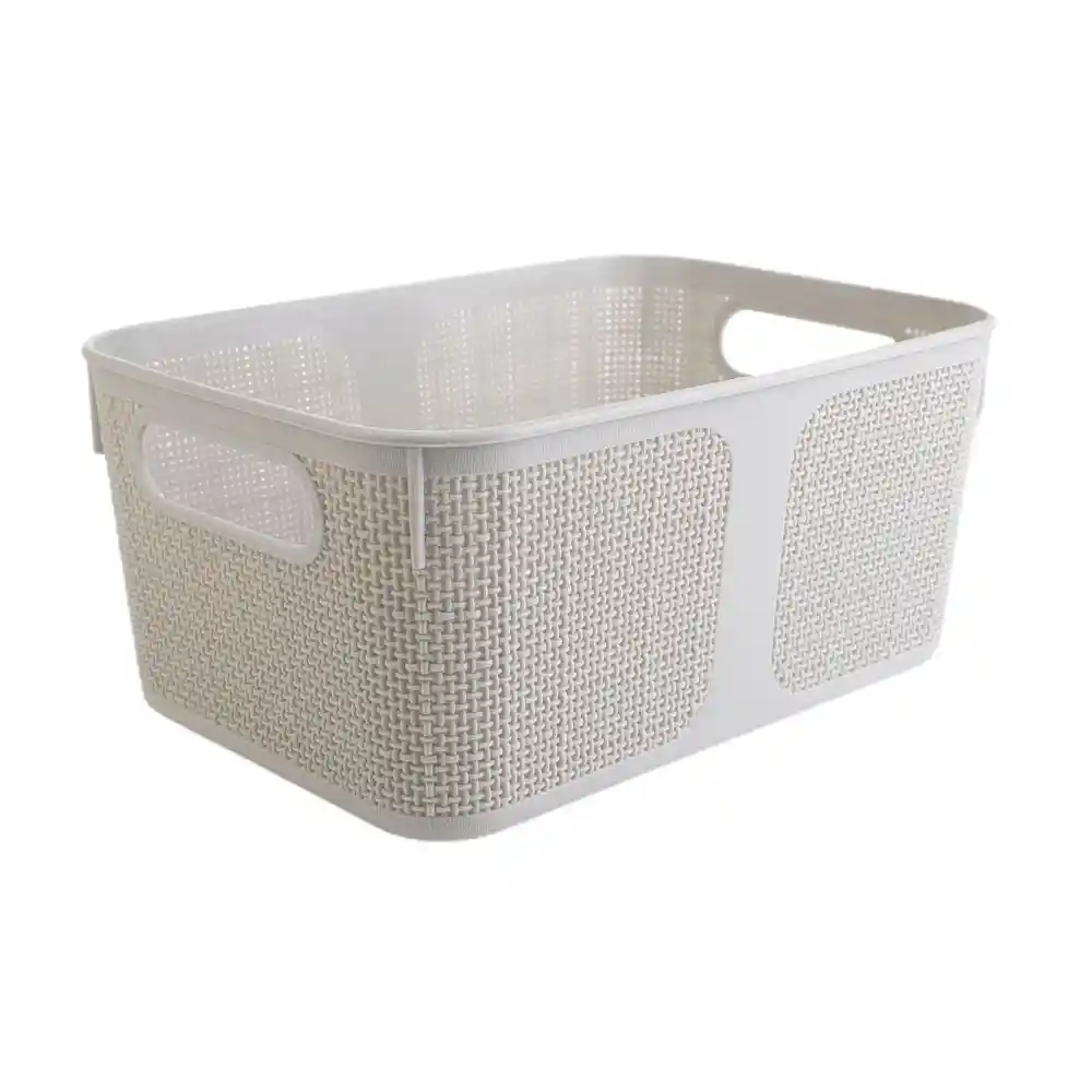 Canasto Closet Lino Dúo S Gris