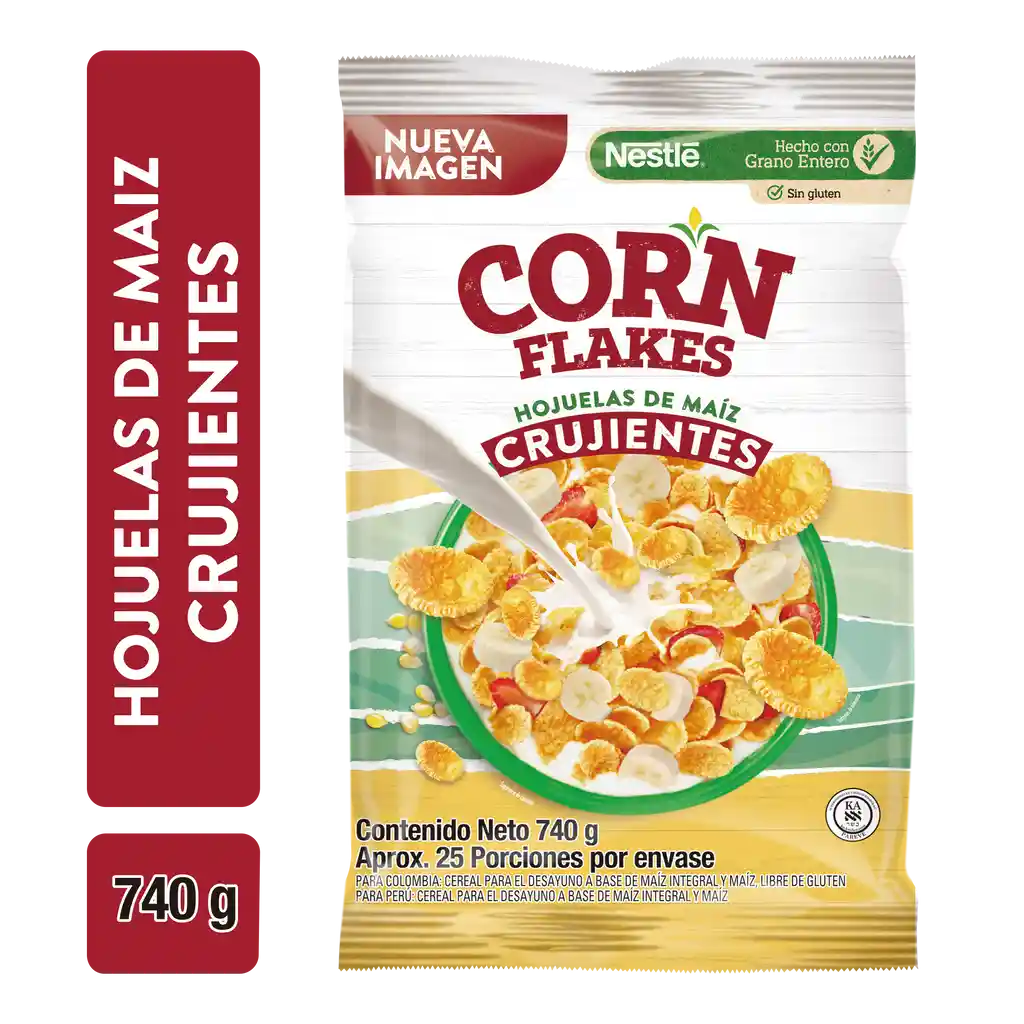 Cereal CORN FLAKES de NESTLÉ sin gluten x 740g