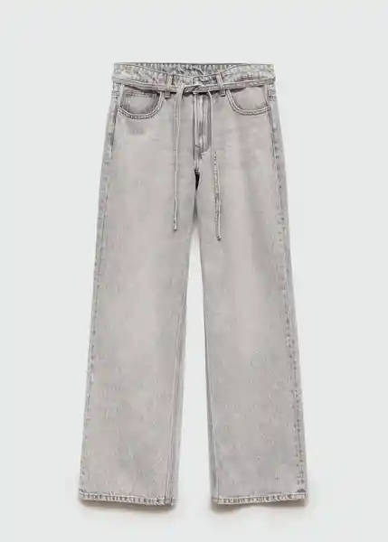 Jean Cord Tejano Gris Claro Talla 20 Niñas Mango