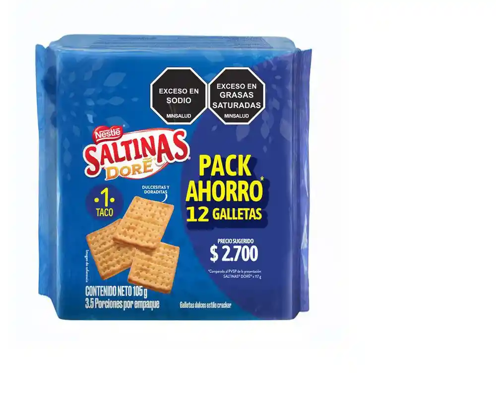 Galletas Saltinas 1 Taco Dore (105 Gr)