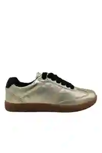 Tenis Luxe Dorado Talla 36 Mercedes Campuzano