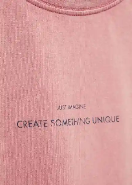 Camiseta Create Rosa Talla 20 Niña Mango