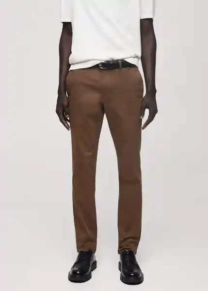 Pantalón Barna Marron Talla 38 Hombre Mango