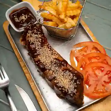 2 Costilla Bbq + Papas Francesas