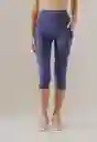 Leggings Capri Azul Talla S