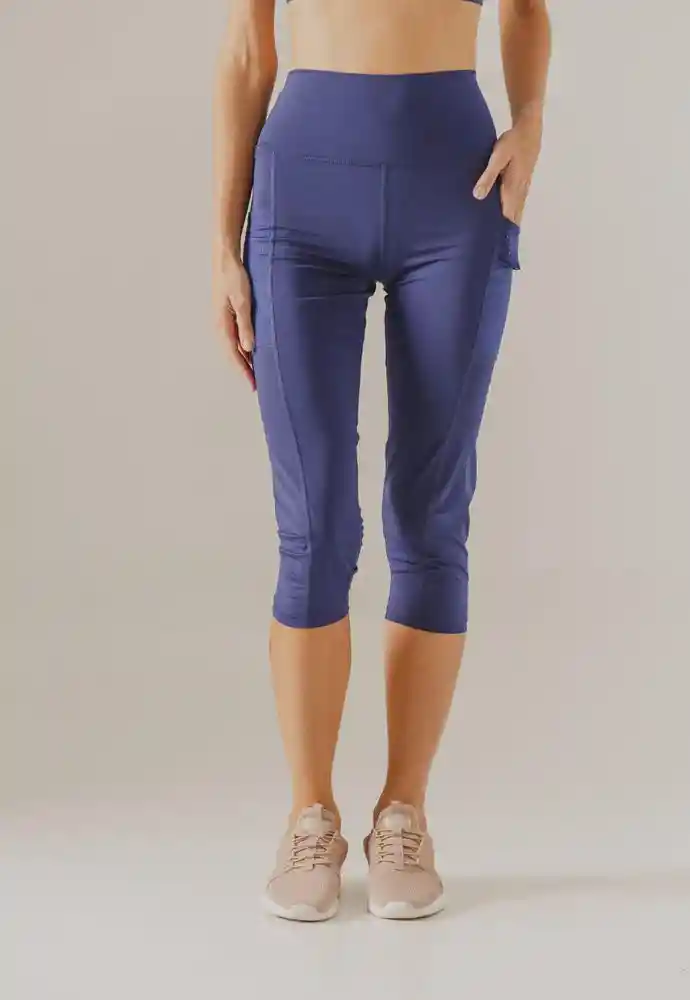 Leggings Capri Azul Talla S