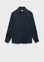 Camisa Tucán Navy Talla S Hombre Mango