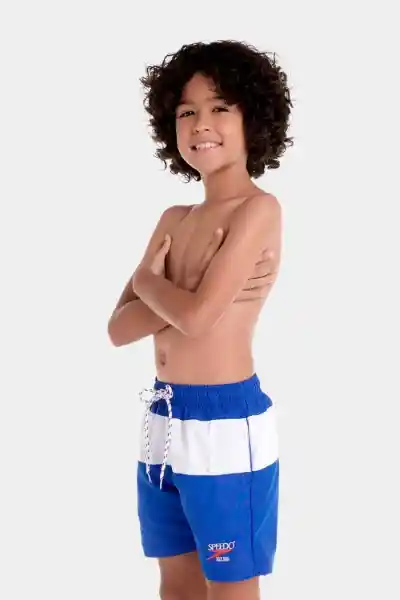 Pantaloneta Peacoat Block Jet 15 Junior Masculino T. 12 Speedo