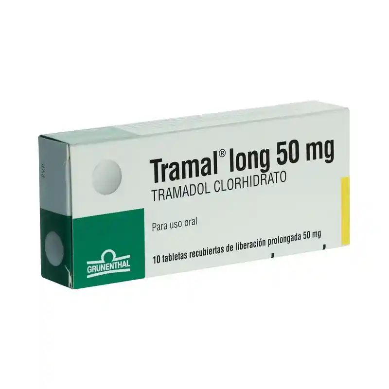 Tramal Long (50 mg) 10 Tabletas