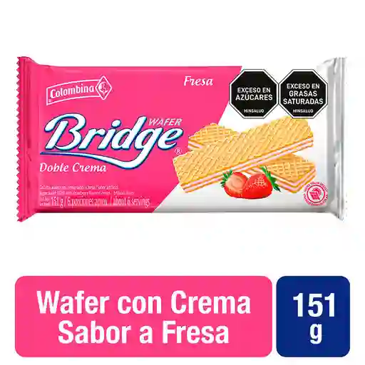 Bridge Galleta Wafer Fresa Doble Crema