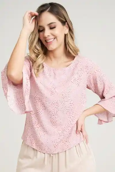 Blusa Sidney Color Rosado Palo de Rosa Talla S Ragged