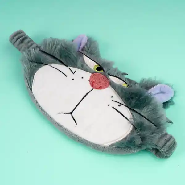 Antifaz Para Dormir Disney Cat Lucifer Peluche Gris Miniso