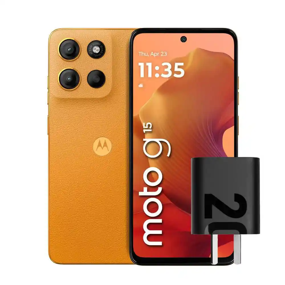 Celular Motorola G15 128 Gb 4 Gb Ram Naranja
