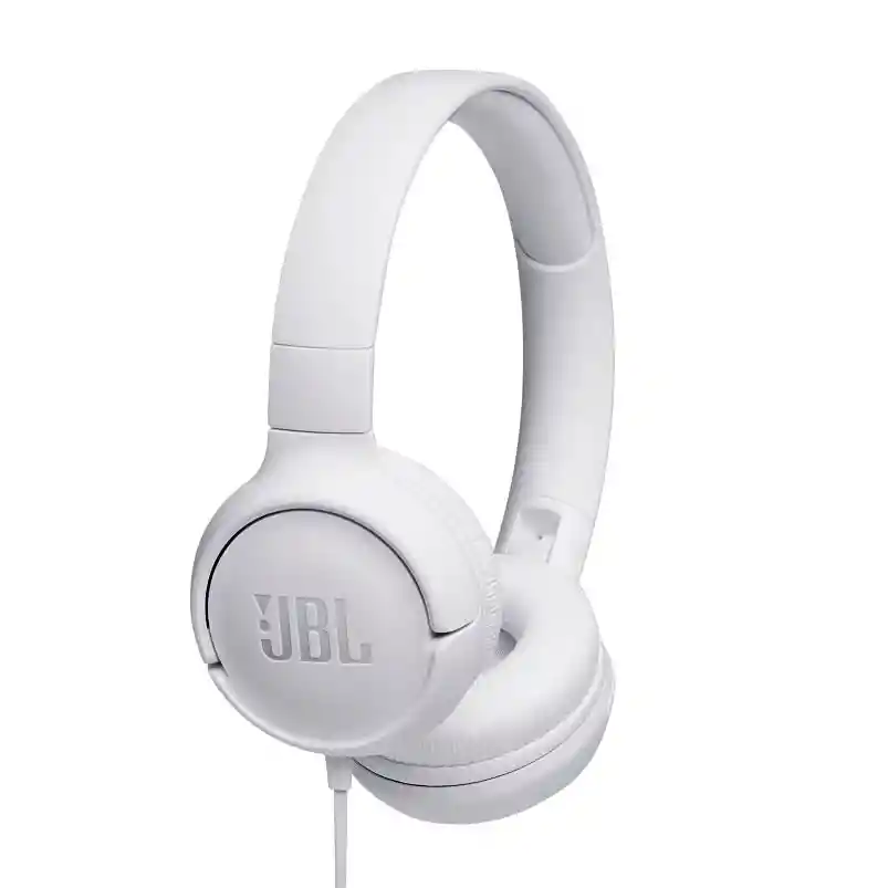 Jbl Audífonos Alámbricos Tipo Diadema T500 con Micrófono Blancos