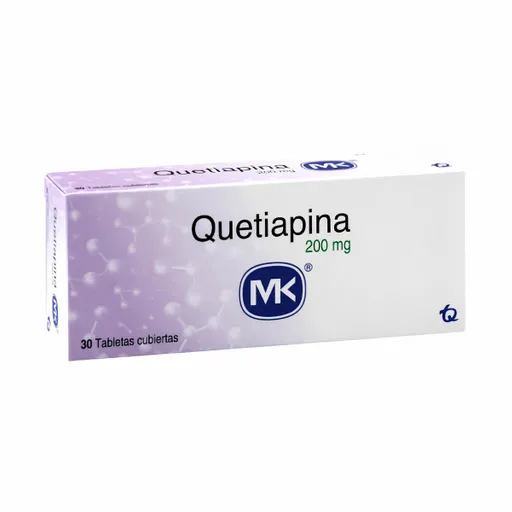 Quetiapina Mk Antipsicótico (200 mg) Tabletas Cubiertas