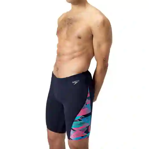 Pantaloneta de Baño Jammer Allover Digital V-cut Hombre Negro-30