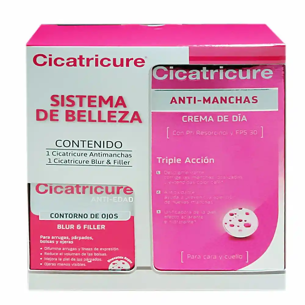 Cicatricure Crema Contorno de Ojos y Crema de Día Anti-Manchas