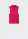 Top Perez Fucsia Talla 18 Mujer Mango