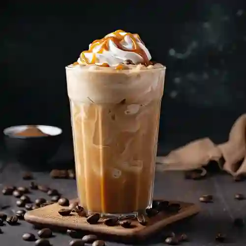 Latte caramelo frio