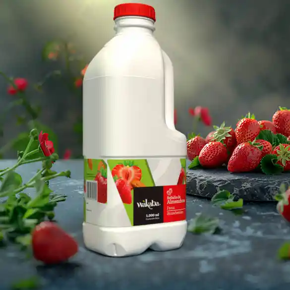 Wákaba Bebida de Almendras con Fresa