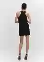 Vestido Hugo Negro Talla S Mujer Mango