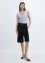 Chaleco Luka Celeste Talla XS Mujer Mango