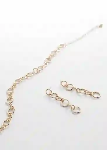 Collar Circles Oro Talla 99 Niñas Mango