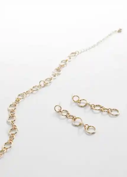 Collar Circles Oro Talla 99 Niñas Mango