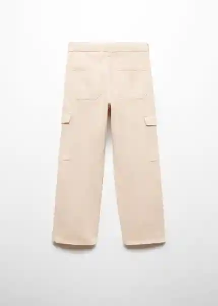 Jean Cargo Beige Talla 12 Niña Mango