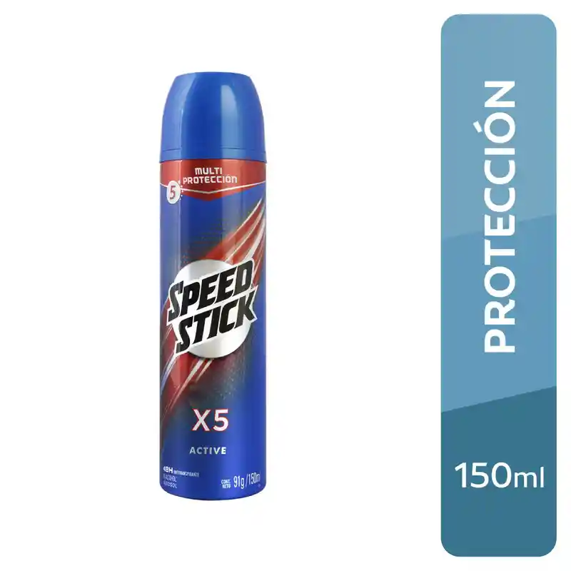 Speed Stick Antitranspirante Multiprotección X5 en Barra