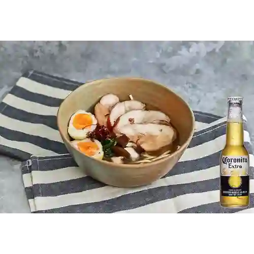 Combo Poro Ramen + Cerveza Coronita Bot. 210ml