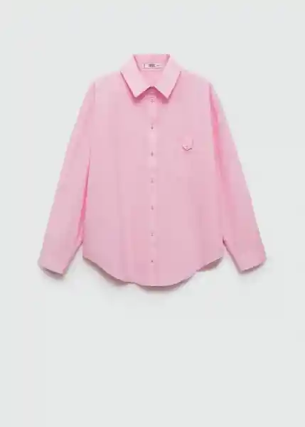 Camisa Nia Rosa Pastel Talla 18 Mujer Mango