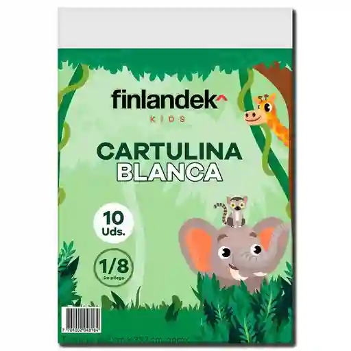 Finlandek Cartulina Bristol Kids Blanco 1/8