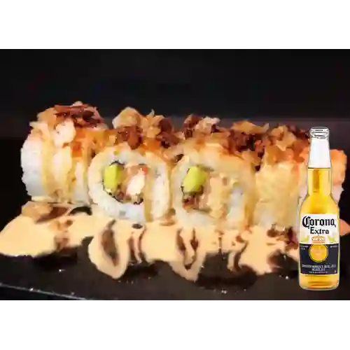 Combo Tiger Roll + Cerveza Corona